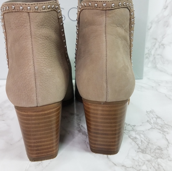 Sole Society Dalphine Leather Boots Color Porcini Size 8 - Picture 4 of 12